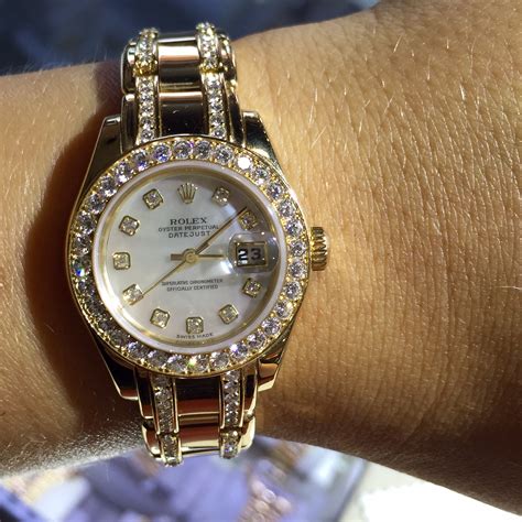 womens diamond rolex|rolex female with diamonds.